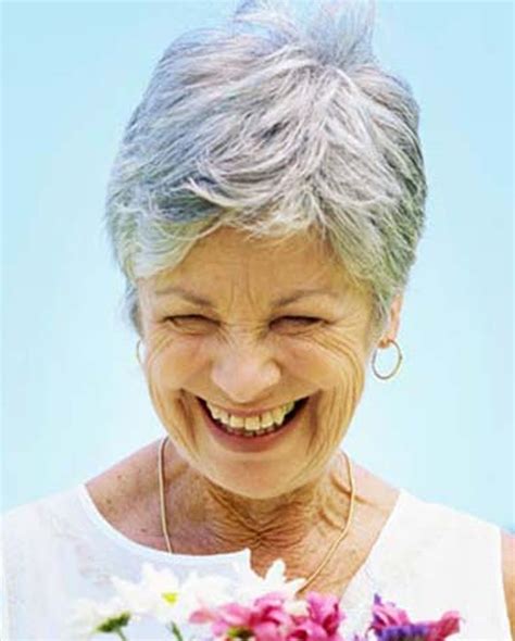 Short Gray Hairstyle Images And Hair Color Ideas For Older