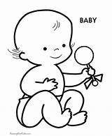 Coloring Pages Babies Printable Popular sketch template