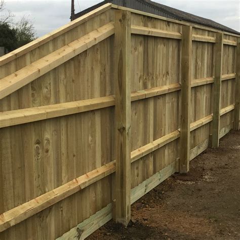 bevelled fence rails wooden rails pressure treated  delivery