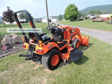 kubota bx  compact tractor loader  belly mower