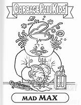 Coloring Geepeekay Garbage Pail Kids Book sketch template