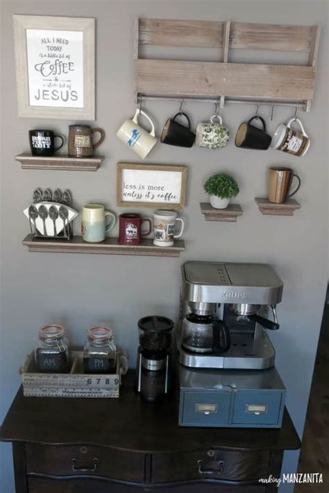 20 Coffee Bar Ideas For Your Home Diy Ideas For Coffee Stations In