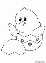 Chick Coloring Egg Easter Chicken Pages Eggs Crafts Kids Coloringpage Eu Colouring Kuiken Snoopy Diy Quilts Baby Holiday Sheet Choose sketch template