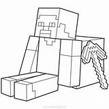 Minecraft Pickaxe Xcolorings Ender Wolf sketch template