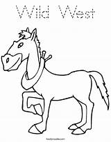 Coloring Wild West Unicorn Twistynoodle Built California Usa Noodle Horse sketch template