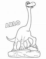 Dinosaur Arlo Coloring Dinosaurus Dinossauro Bom Kolase Viagem Terbaik Passatempo Tudodesenhos Antestreia Rita Ritaferroalvim Salvo Insertion sketch template