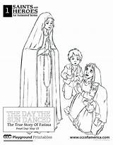 Coloring Fatima Lady Pages Books Catholic Lourdes Printable America Getcolorings Mary Color Crafts Visit Ccc Popular Kids sketch template
