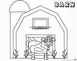 Barn Cow Coloring Pages Cute Printable Kids Rich Template sketch template