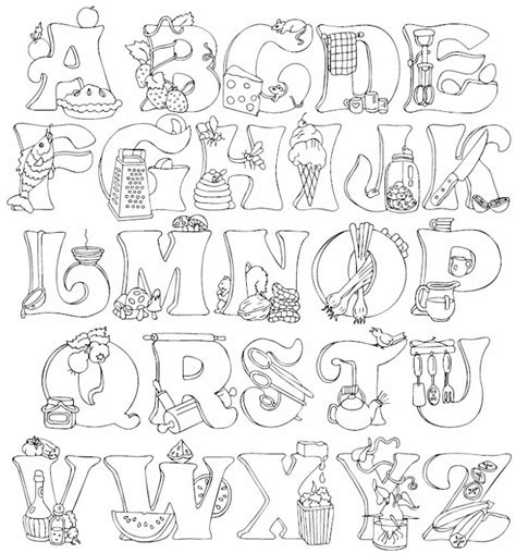 full alphabet coloring page