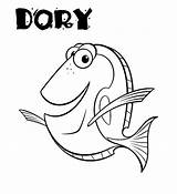 Dory Coloring Baby Pages sketch template