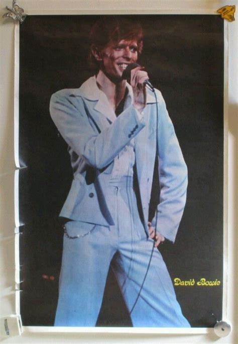 David Bowie Large Poster 1974 David Live Tour Concert Blue