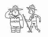 Scouts Scout Coloringcrew Colorier Acolore Stampare Coloritou sketch template