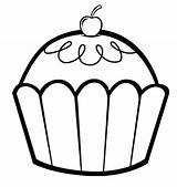 Cupcake Coloring Pages Print Getcolorings sketch template