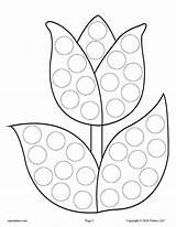 Dot Spring Printables Do Preschool Crafts Coloring Pages Painting Kids Mpmschoolsupplies Activities Craft Easy sketch template