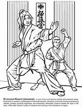 Karate Martial Dover Kyokushin Taekwondo юлия Doverpublications Judo sketch template