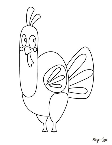 cutest  turkey coloring pages skip   lou