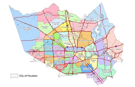 Map Of Houston And Vicinity Download Them And Print
