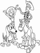 Coloring Toy Story Pages Jessie Woody Popular Kids sketch template