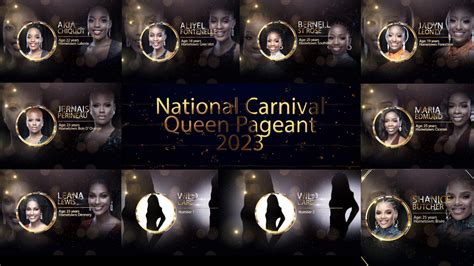 National Carnival Queen Contestants Announced Saint Lucia Carnival