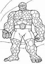 Coloring Pages Marvel Super Heroes Superheroes Kids Fantastic Superhero Four Color Rock Printable Para Colorear Colouring Cartoons Muscles Things Heros sketch template