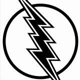 Bolt Coloring Lighting Lightning Tattoo Gordon Flash sketch template