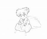 Shippo Inuyasha Ball Play Coloring Pages sketch template
