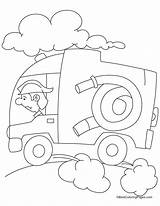 Fire Coloring Pages Engine Station Kids Popular Speed sketch template