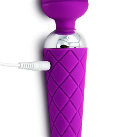12 Modes Rechargeable Magic Wand Vibrator And Sexy Mini Dress Fifty