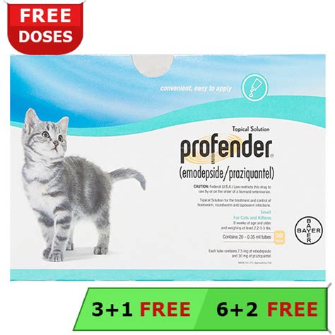 profender  cats buy profender cat wormer  canadavetexpresscom