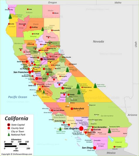 california state map usa detailed maps of california ca