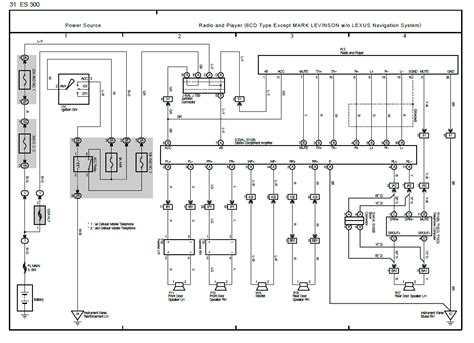 lexus es headlight wiring diagram