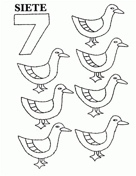 spanish numbers coloring page color  number  spanish spanish