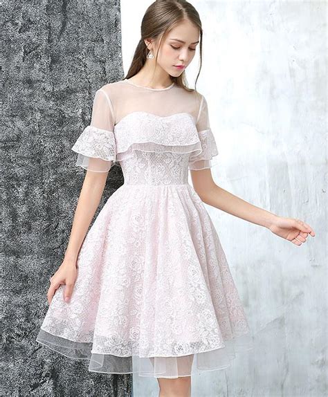 Cute Tulle Lace Short Prom Dress Homecoming Dress Shop