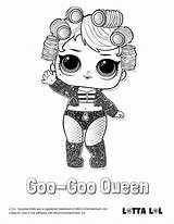 Lol Coloring Pages Surprise Goo Queen Dolls Series Lotta Pop Confetti Doll Kids Printable Baby Crafts Color Colouring Boss Print sketch template