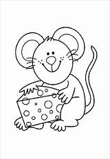 Mouse Coloring Kids Color Pages Cartoon Print Printable Coloringbay sketch template