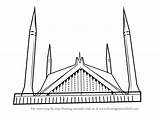 Draw Faisal Mosque Drawing Shah Masjid Step Pakistan Minar Pencil Sketch Coloring Drawings Pages Tutorials Paintingvalley Learn Drawingtutorials101 Template sketch template