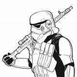 Stormtrooper Coloring Stencil Battlefront Coloringhome sketch template