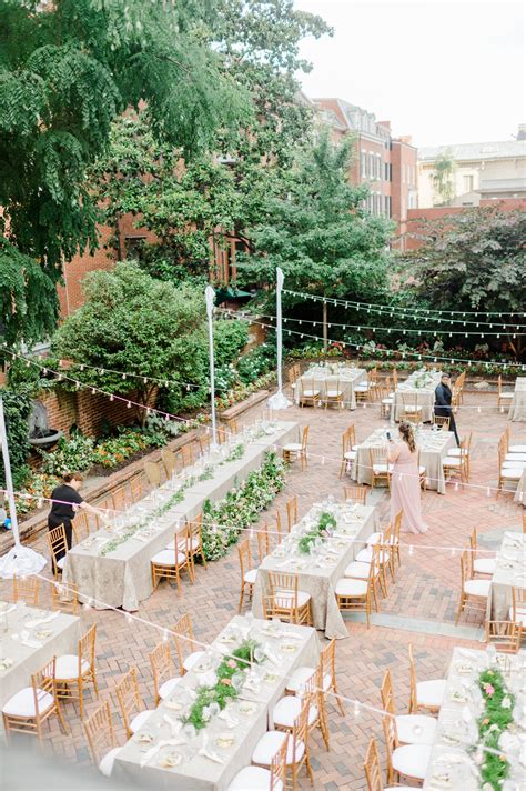 downtown dc soiree filled  outdoor wedding ideas