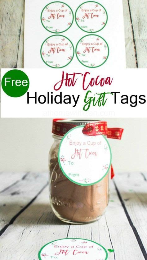 hot cocoa gift tags hot cocoa printable cocoa gift tags
