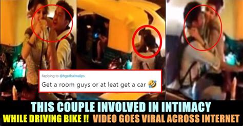 This Couple Caught “kissing While Driving” Without Helmet