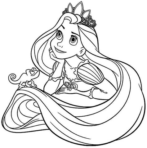 rapunzel coloring pages ntdn