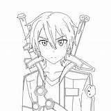 Sword Kirito Drawing Sao Coloring Pages Anime Crunchyroll Line Drawings Lineart Discover Colored Ak Img1 Choose Board sketch template