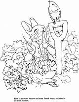 Rabbit Peter Coloring Pages Potter Book Beatrix Drawing Easter Colouring Stamping Doverpublications Printable Tale Drawings Dover Publications Kids Bunny Color sketch template