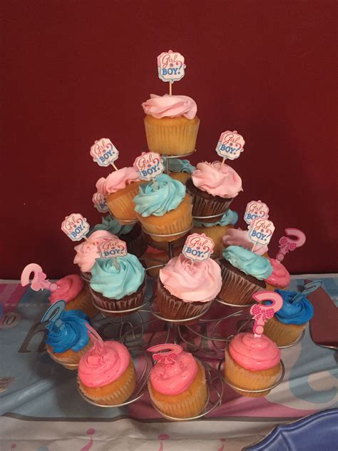 gender reveal cupcakes gender reveal cupcakes desserts cupcakes