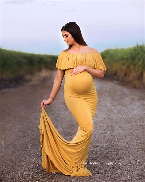 Stunning Summer Momma In Our Colbiegown In Gold Photo By