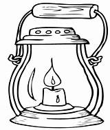 Lantern Old Drawing Fashioned Coloring Pages Template Getdrawings sketch template