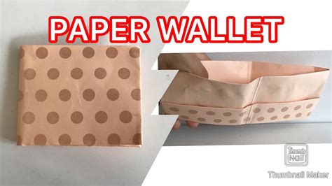 diy paper wallet origami crafts diy youtube