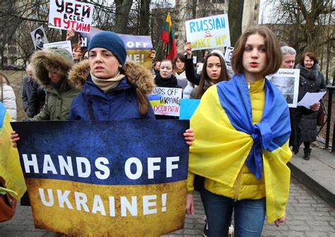Photos Protest Act In Vilnius In Support Of Ukraine Baltic News Network