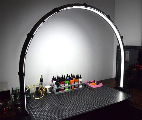 arc shaped lamp  smooth light  craft projects