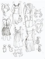 Paper Dolls Sketches sketch template